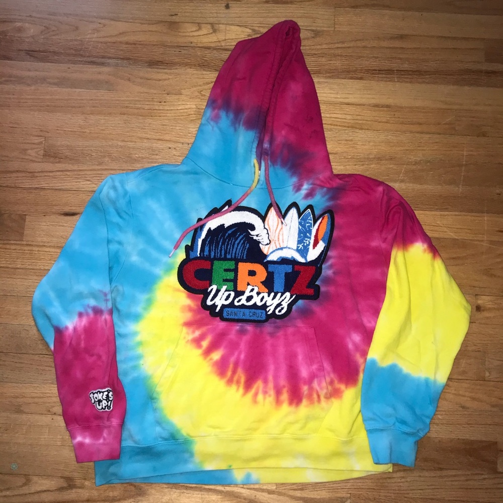 Certz Hoodie Jokes Up Tiedye